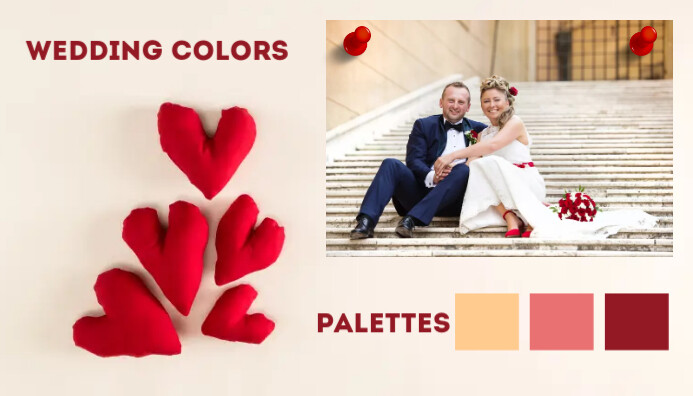 Valentine's Wedding Color Palettes Templates Nagłowek bloga
