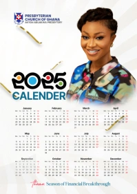 Valentine Calender A3 template