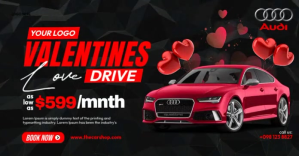 Valentine Car Sale Image partagée Facebook template