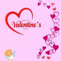 Valentine card Instagram Post template