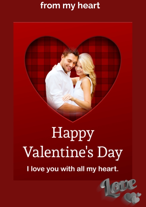 Valentine cards Template | PosterMyWall