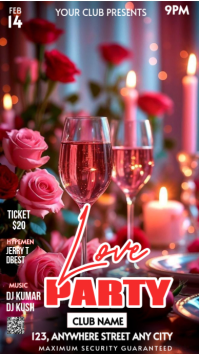 Valentine celebration Instagram Story template