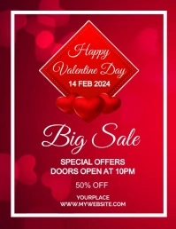 valentine day 2024 flyers template