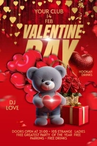 Valentine Day Banner template