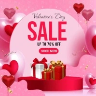 Valentine-day-big-sale-offers-ad-design-video- Instagram Post template