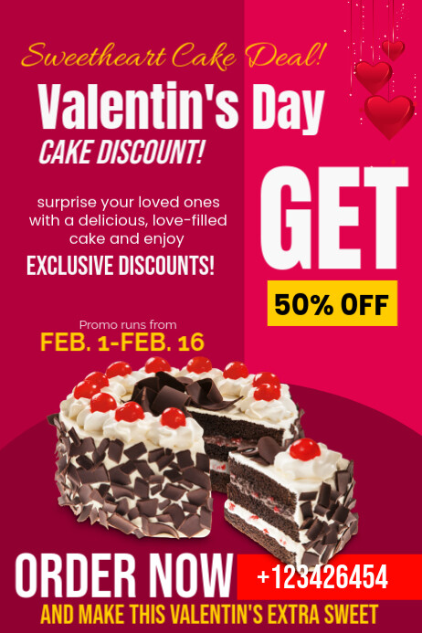 valentine day Poster template