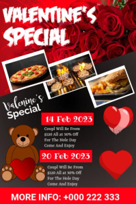 Valentine Day Poster template