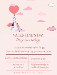 VALENTINE DAY FLYER Volante (Carta US) template