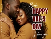 Valentine Day message Flyer (US Letter) template