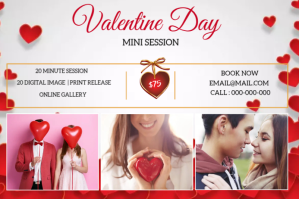 Blanco Valentine's Day Mini Sessions Label Template
