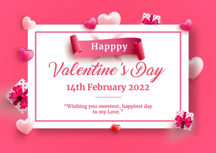 Valentine Day Postcard Template | PosterMyWall