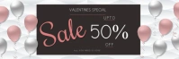 Valentine day retail template Banner 2 × 6