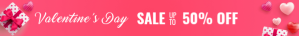 Valentine Day Sale Banner ad Design template