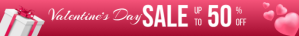 Valentine Day Sale banner Tabla de posiciones template