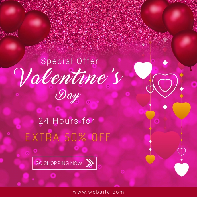 Valentine day sale flyer Template PosterMyWall