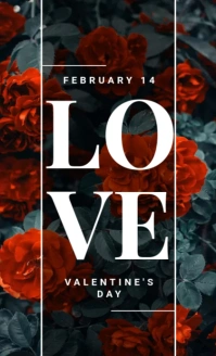 Valentine Day Template формат US Legal (Стандарт США)