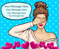 Valentine Large Rectangle template
