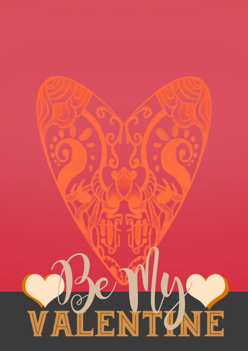 Red Valentine Design A4 Template | PosterMyWall