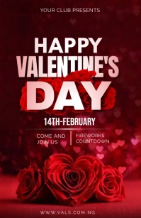 VALENTINE FLYER แทบลอยด์ template