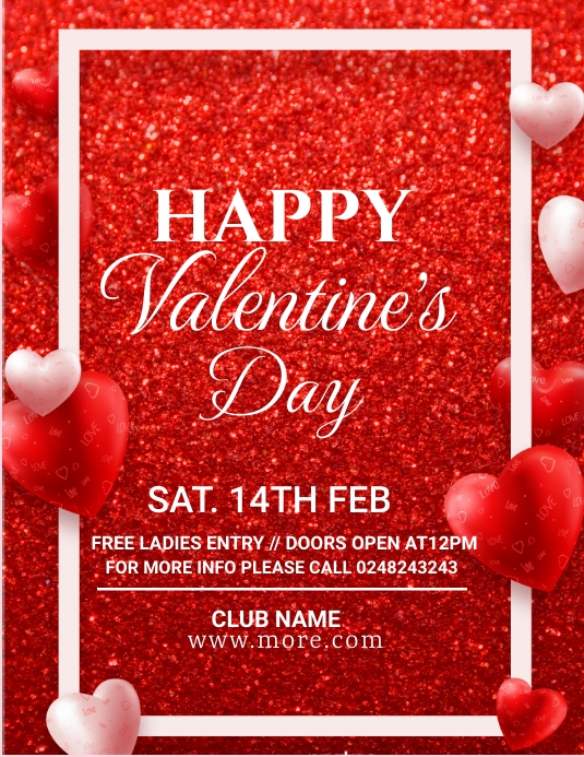 Valentine Flyer Template PosterMyWall Valentine Flyer Template PosterMyWall