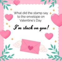 valentine instagram post, valentine's day template