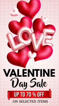 valentine instagram story, valentine's day template