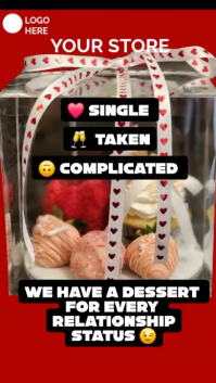 Red Valentine's Day Promotion Digital Display Template