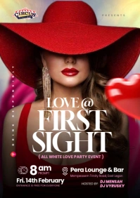 Valentine Party Design Template A4