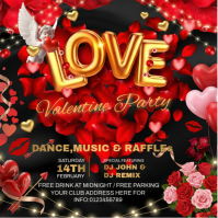 Valentine Party Wpis na Instagrama template