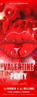 valentine party Полстраницы формата Letter (Письмо) template