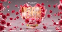 valentine party night design template Facebook Shared Image