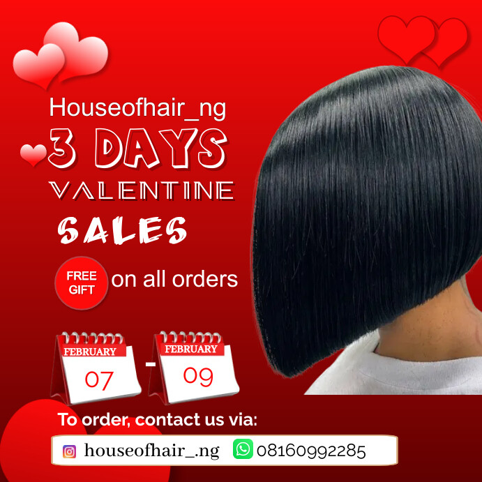Valentine Promo Flyer 2024 Instagram Post template