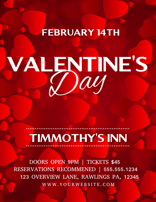 VALENTINE'S DAY Template PosterMyWall