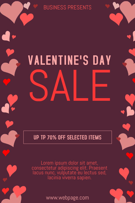 Template end year flyer poster postermywall retail letter Valentine's Retail Poster Templates | PosterMyWall