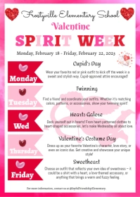 Valentine spirit week template A6