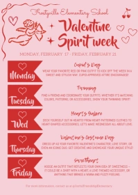 Valentine spirit week template A6