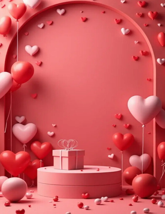 Valentine template Flyer (US Letter)