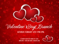 Valentines Brunch Yard Sign template