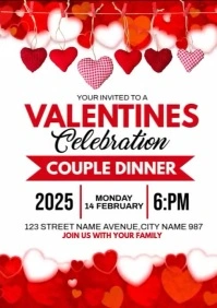 Valentines Celebration A4 template