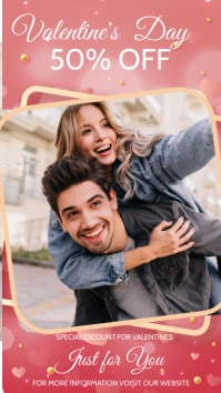 valentines collage Instagram Story template