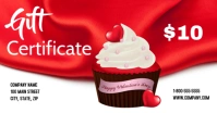 Valentines Cupcakes Facebook 共享图片 template