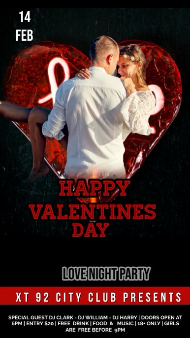 Valentines day (1) Digital Display (9:16) template