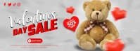 Valentines Day Banner Sale Couverture Facebook template