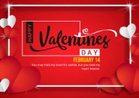 Valentines Day Banner Template Briefkaart