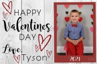 Valentines Day Card Etichetta template