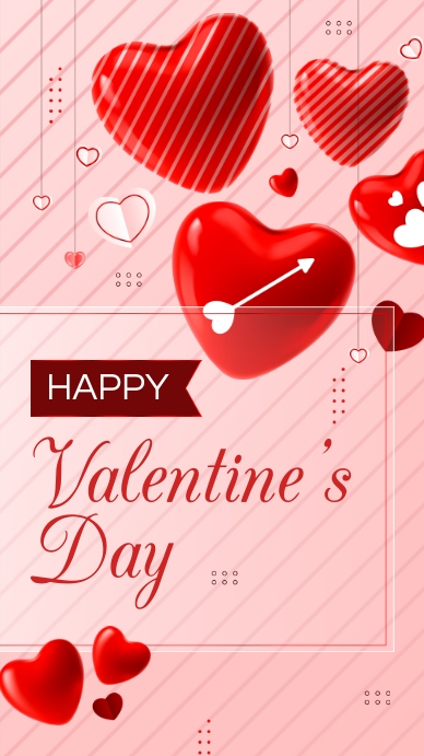 Valentines Day Card Template Instagram Story