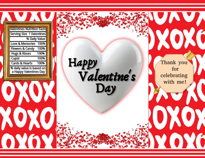 Valentines Day Chip Bag Flyer (Letter pang-US) template