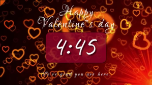 valentines day countdown Digitalt display (16:9) template
