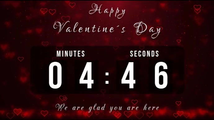 Valentine's Day Countdown Template | PosterMyWall