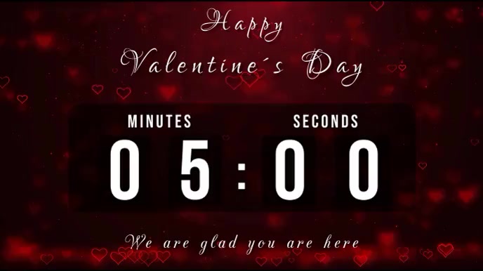 valentines day countdown Template | PosterMyWall